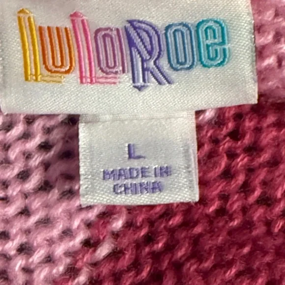 LuLaRoe Striped Cardigan - Size Large - Picture 4 of 5